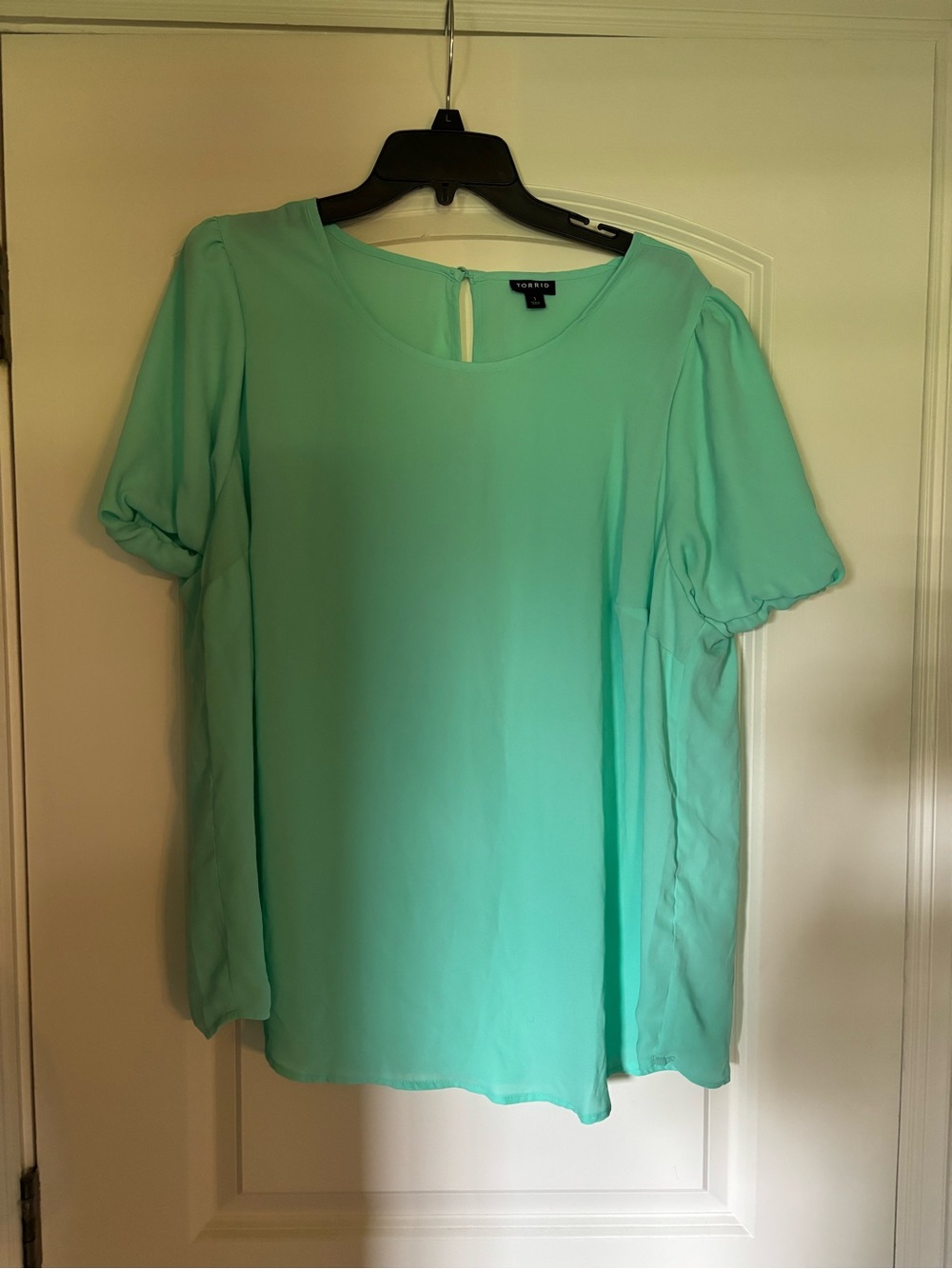 Torrid Mint Green Short-Sleeve Blouse